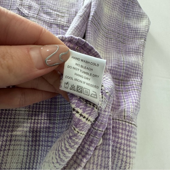 Lovers + Friends Emmy Shacket in Lavender Sz XXS Oversized - Picture 6 of 10